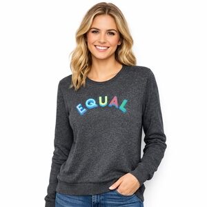 Wildfox‎ Equal Soft  Gray Graphic tee XS..S